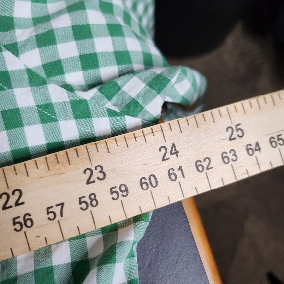 J. Crew Kelley Green Gingham Button Down 100% Cotton Men's Large Shirt - Picture 9 of 11